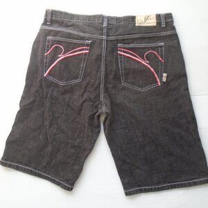 vintage Indigo 30 Mens Jeans Shorts Size 42 Black